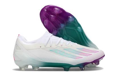 Men's Adidas X23 crazyfast.1 Messi FG Football Boots - White/Pink/Green
