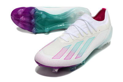 Men's Adidas X23 crazyfast.1 Messi FG Football Boots - White/Pink/Green