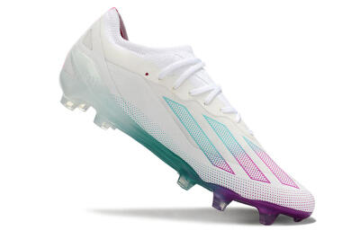 Men's Adidas X23 crazyfast.1 Messi FG Football Boots - White/Pink/Green