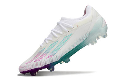 Men's Adidas X23 crazyfast.1 Messi FG Football Boots - White/Pink/Green