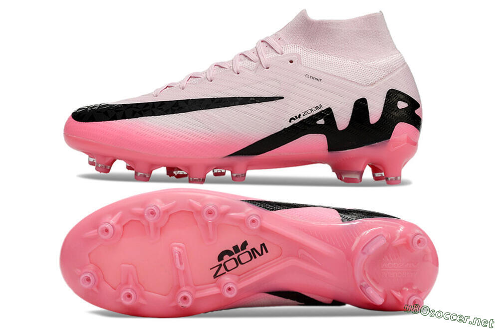 Men's Nike Air Zoom Mercurial Superfly 9 Elite FG Football Boots - Pink/Black 1