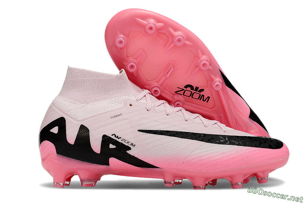 Men's Nike Air Zoom Mercurial Superfly 9 Elite FG Football Boots - Pink/Black 2