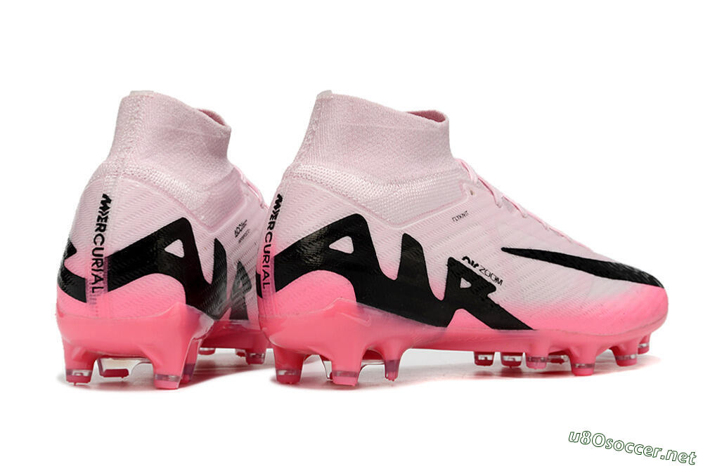 Men's Nike Air Zoom Mercurial Superfly 9 Elite FG Football Boots - Pink/Black 6