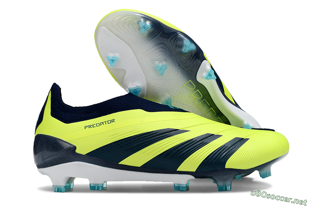 Men's Adidas Predator Accuracy+ FG Football Boots - Yellow/Blue/White 2