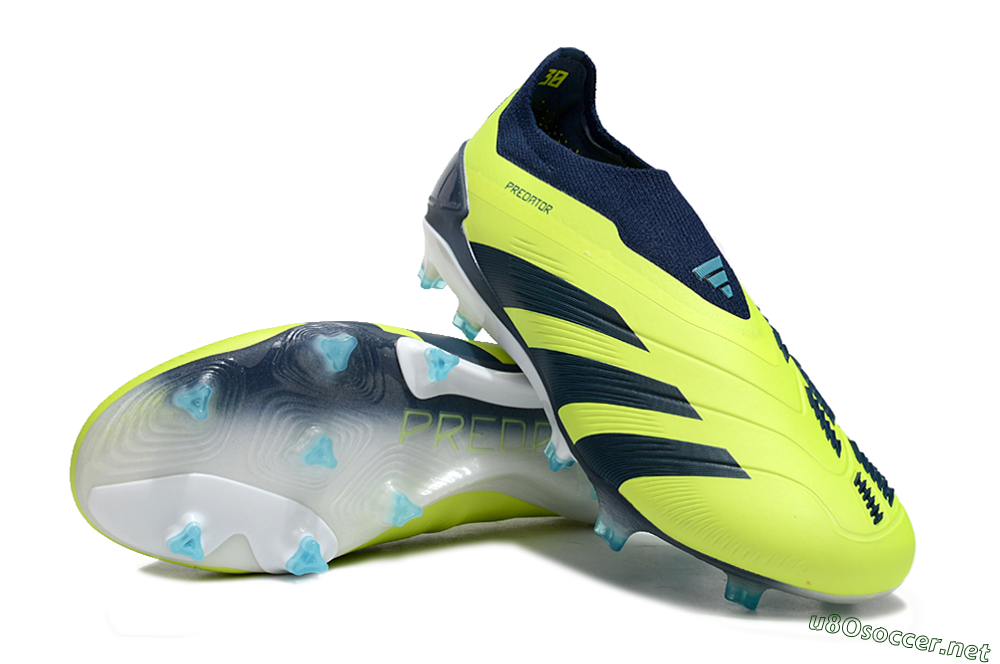 Men's Adidas Predator Accuracy+ FG Football Boots - Yellow/Blue/White 3