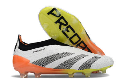 Men's Adidas Predator Accuracy+ FG Football Boots - White/Black/Orange