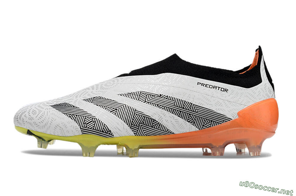 Men's Adidas Predator Accuracy+ FG Football Boots - White/Black/Orange 0