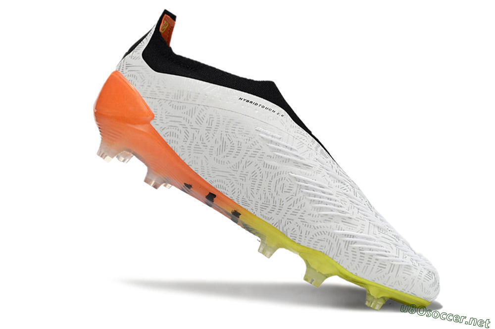 Men's Adidas Predator Accuracy+ FG Football Boots - White/Black/Orange 4