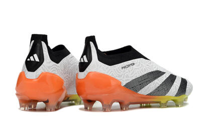 Men's Adidas Predator Accuracy+ FG Football Boots - White/Black/Orange