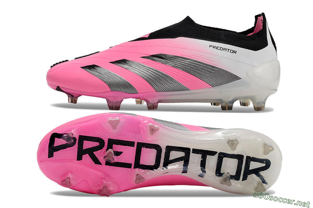 Men's Adidas Predator Accuracy+ FG Football Boots - Pink/Black/White 1