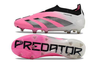 Men's Adidas Predator Accuracy+ FG Football Boots - Pink/Black/White