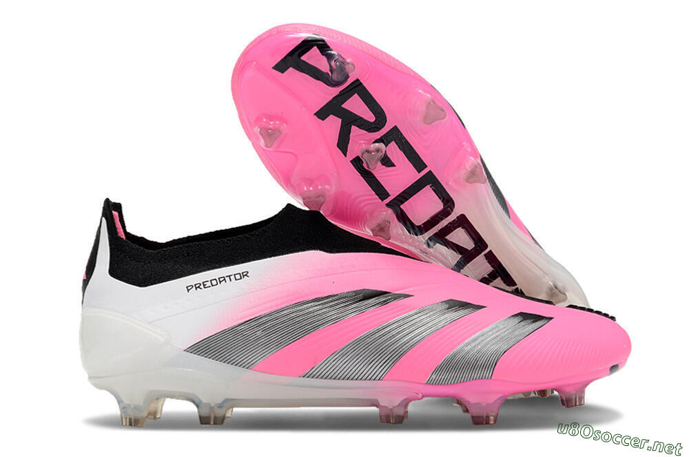 Men's Adidas Predator Accuracy+ FG Football Boots - Pink/Black/White 2