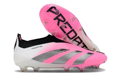 Men's Adidas Predator Accuracy+ FG Football Boots - Pink/Black/White