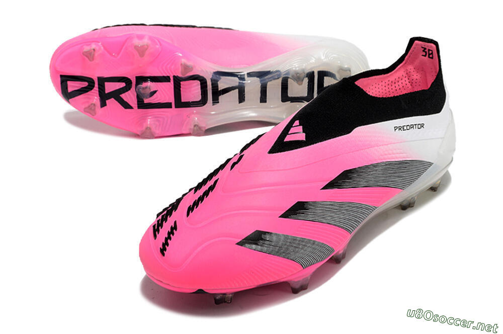 Men's Adidas Predator Accuracy+ FG Football Boots - Pink/Black/White 3