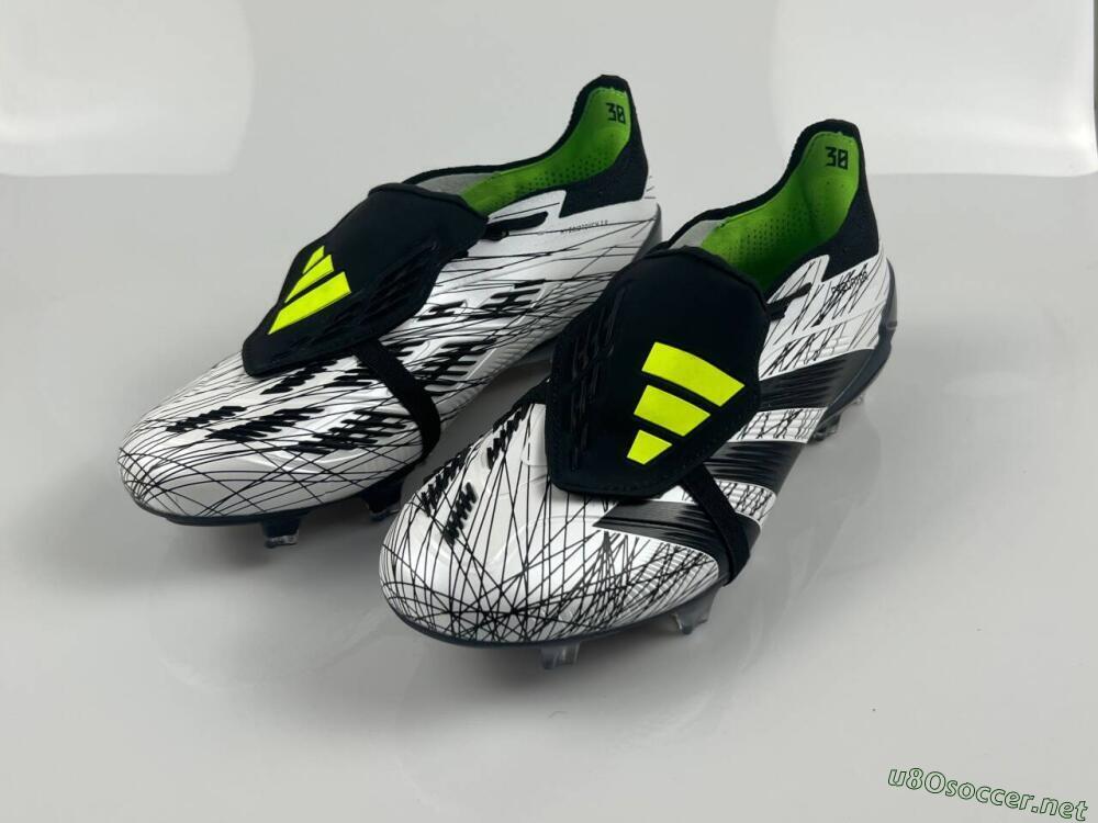Men's Adidas Predator Elite Foldover Tongue FG Football Boots - White/Black/Yellow
