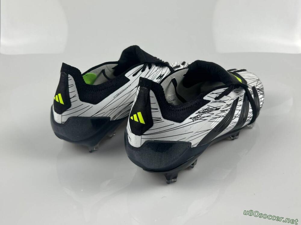Men's Adidas Predator Elite Foldover Tongue FG Football Boots - White/Black/Yellow