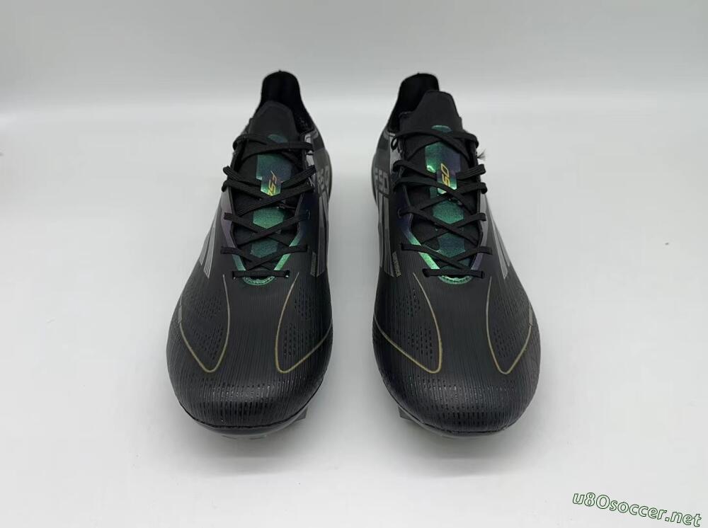Men's Adidas F50 Adizero FG Football Boots - Black/Gold/Silver