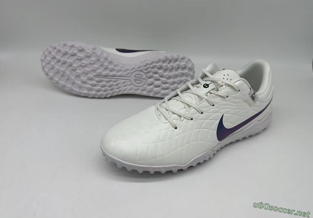 Men's Nike Tiempo Legend 10 Academy TF Football Shoes - White/Green