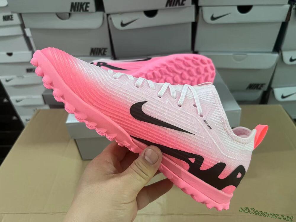 Men's Nike Air Zoom Mercurial Vapor 15 Pro TF Football Shoes - Pink/Black