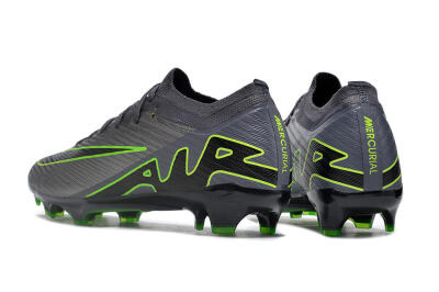 Unisex Nike Air Zoom Mercurial Vapor 15 Elite FG Football Boots - Silver/Grey/Green