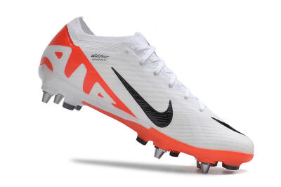 Men's Nike Air Zoom Mercurial Vapor 15 Elite SG Football Boots - White/Black/Red