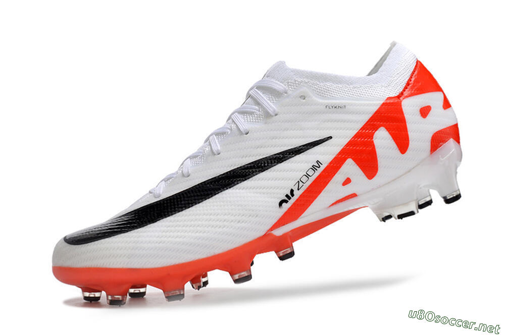 Men's Nike Air Zoom Mercurial Vapor 15 Elite AG Football Boots - White/Black/Red 5