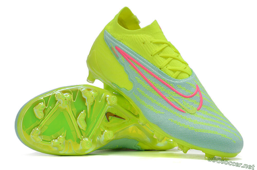 Men's Nike Phantom GX Elite FG Football Boots - Green/Yellow/Red 3