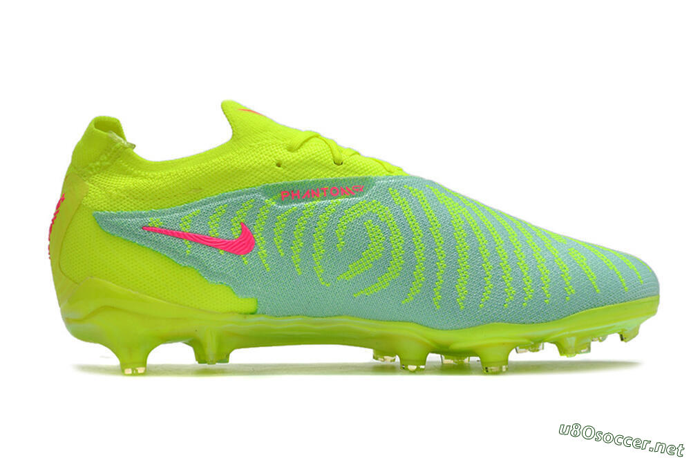 Men's Nike Phantom GX Elite FG Football Boots - Green/Yellow/Red 4