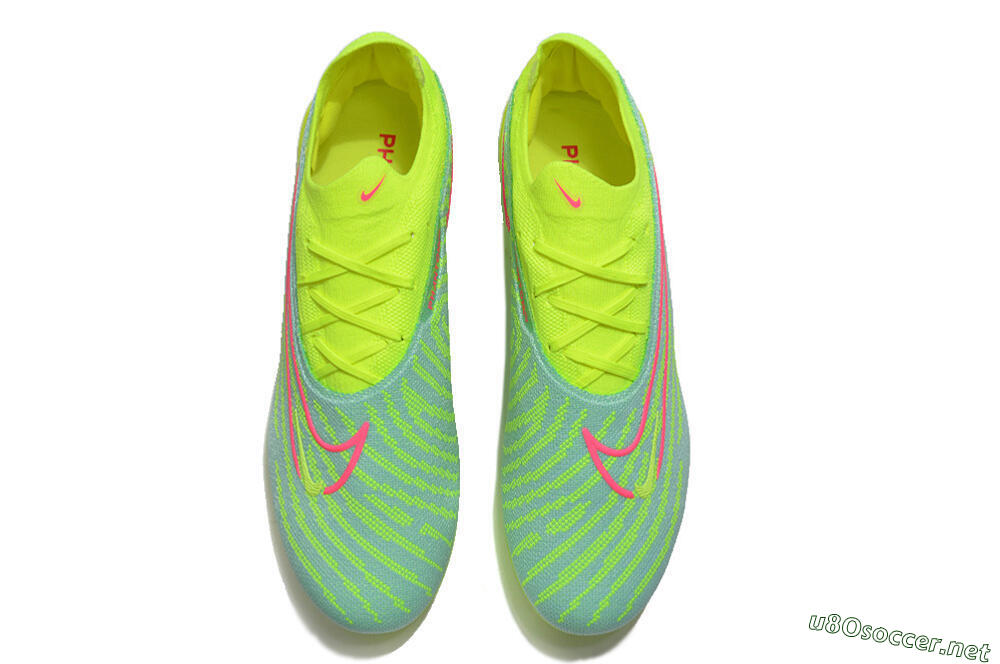 Men's Nike Phantom GX Elite FG Football Boots - Green/Yellow/Red 5