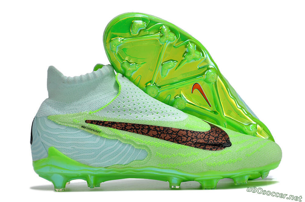 Men's Nike Phantom GX Elite FG Football Boots - Green/Brown/Black 2