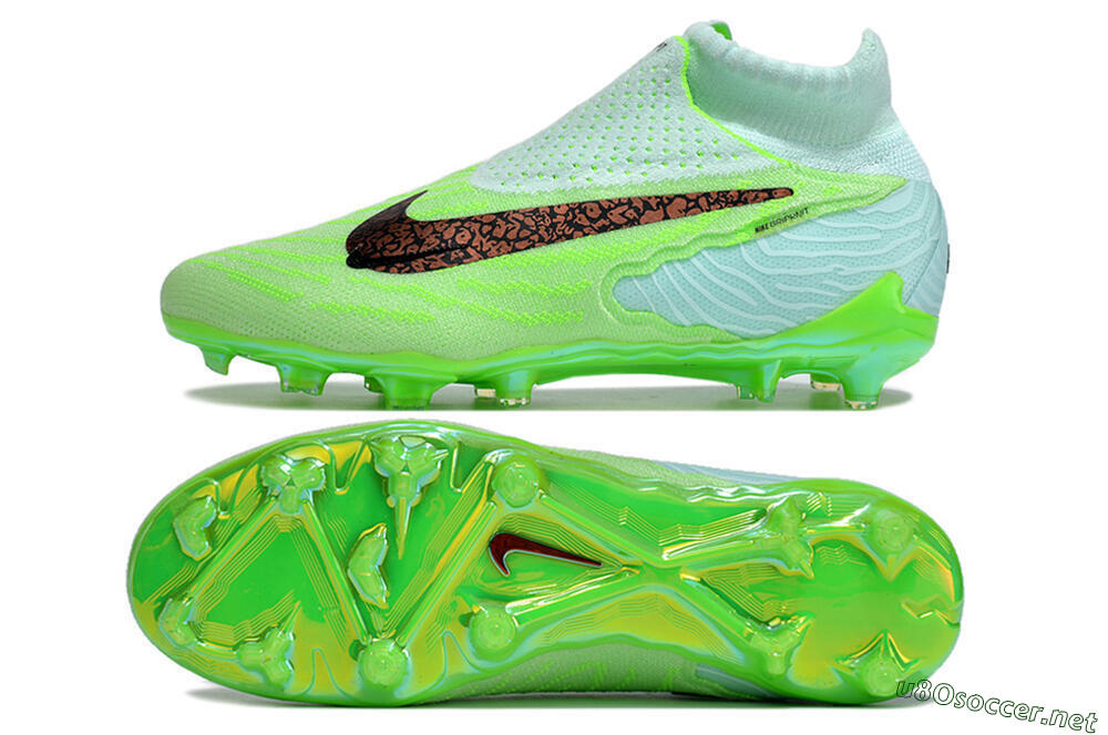 Men's Nike Phantom GX Elite FG Football Boots - Green/Brown/Black 1