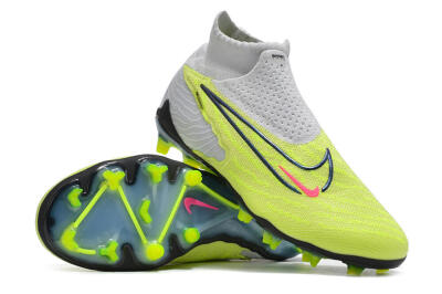 Men's Nike Phantom GX Elite FG Football Boots - Grey/Green/Pink