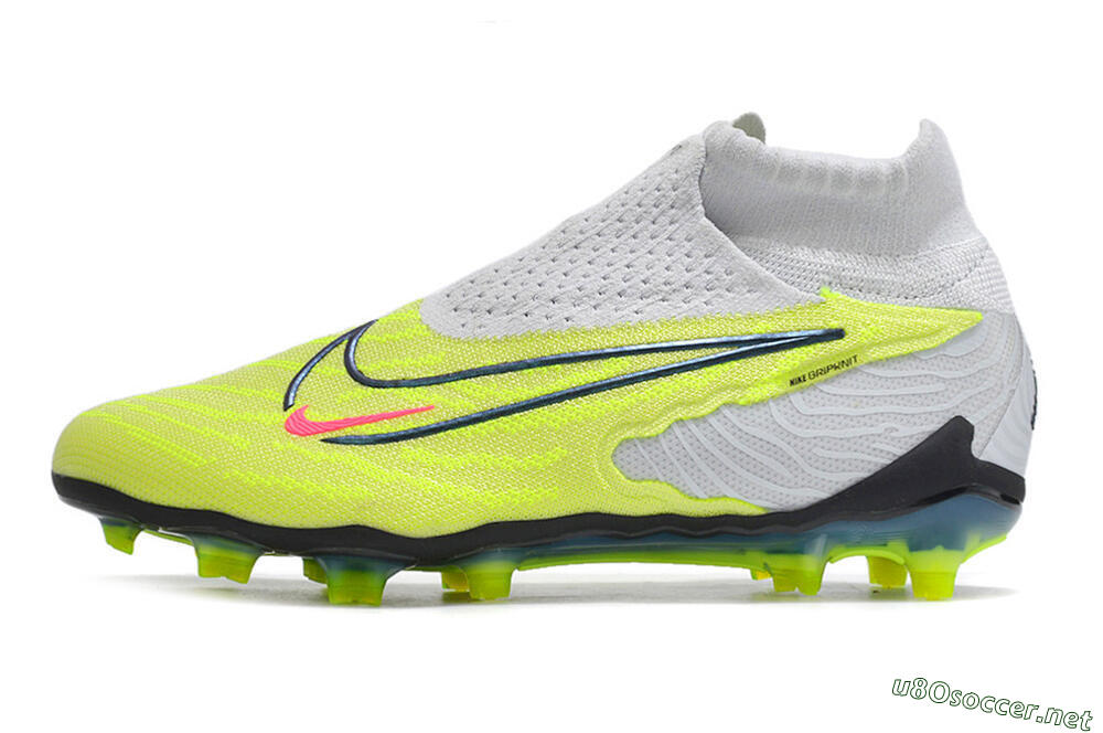 Men's Nike Phantom GX Elite FG Football Boots - Grey/Green/Pink 0