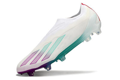 Men's Adidas X 24 Crazyfast+ FG Football Boots - White/Pink/Green