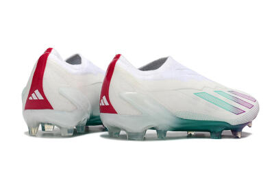Men's Adidas X 24 Crazyfast+ FG Football Boots - White/Pink/Green
