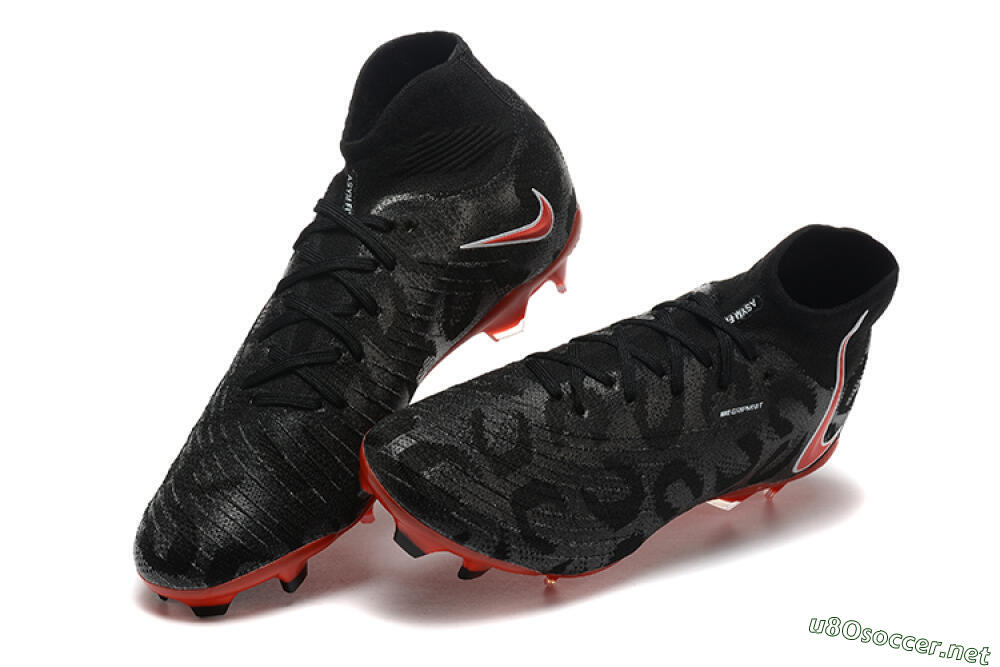 Men's Nike Phantom Luna Elite UN FG Football Boots - Black/White/Red 7