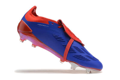 Men's Adidas Predator Elite Foldover Tongue FG Football Boots - Blue/White/Red