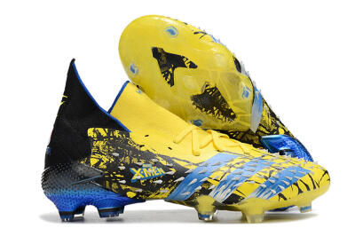Unisex Adidas Predator Freak.1 Marvel FG Football Boots - Yellow/Blue/Black