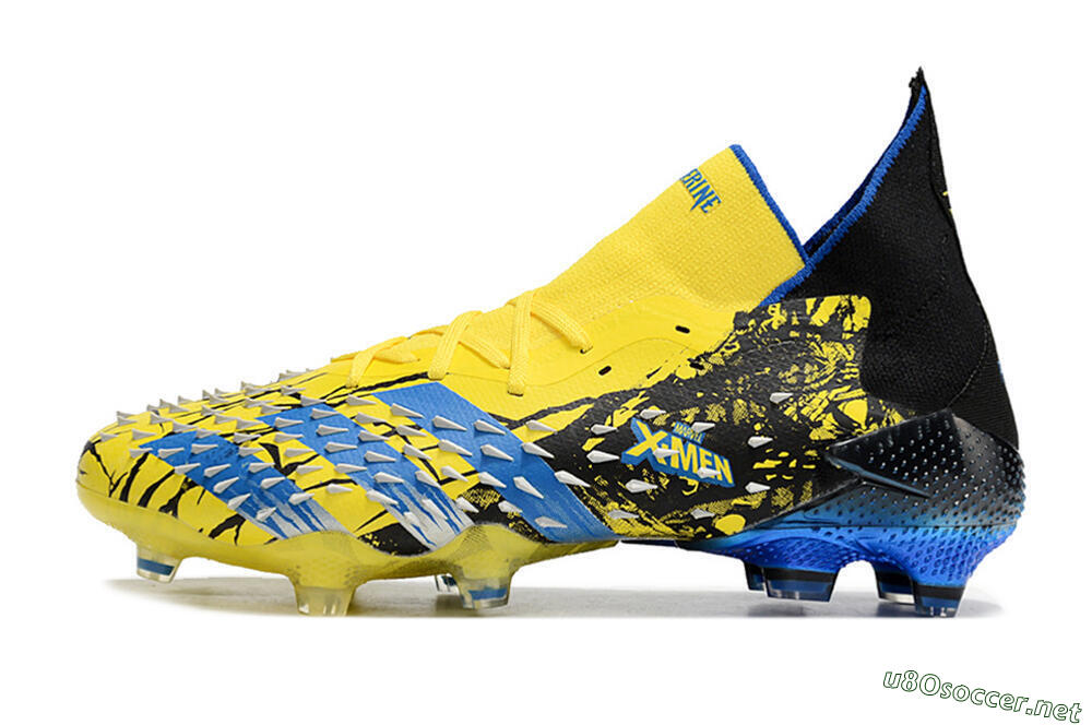 Unisex Adidas Predator Freak.1 Marvel FG Football Boots - Yellow/Blue/Black 0