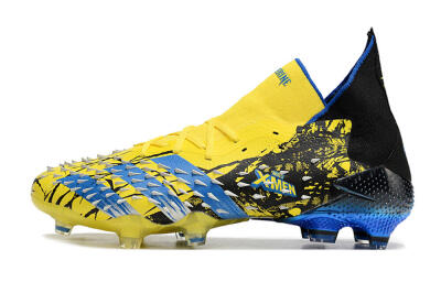 Unisex Adidas Predator Freak.1 Marvel FG Football Boots - Yellow/Blue/Black
