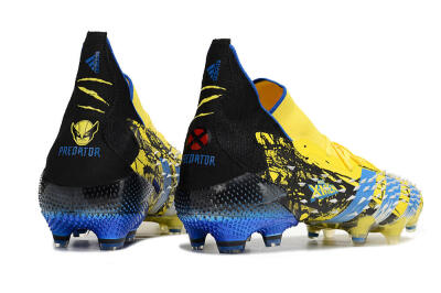 Unisex Adidas Predator Freak.1 Marvel FG Football Boots - Yellow/Blue/Black