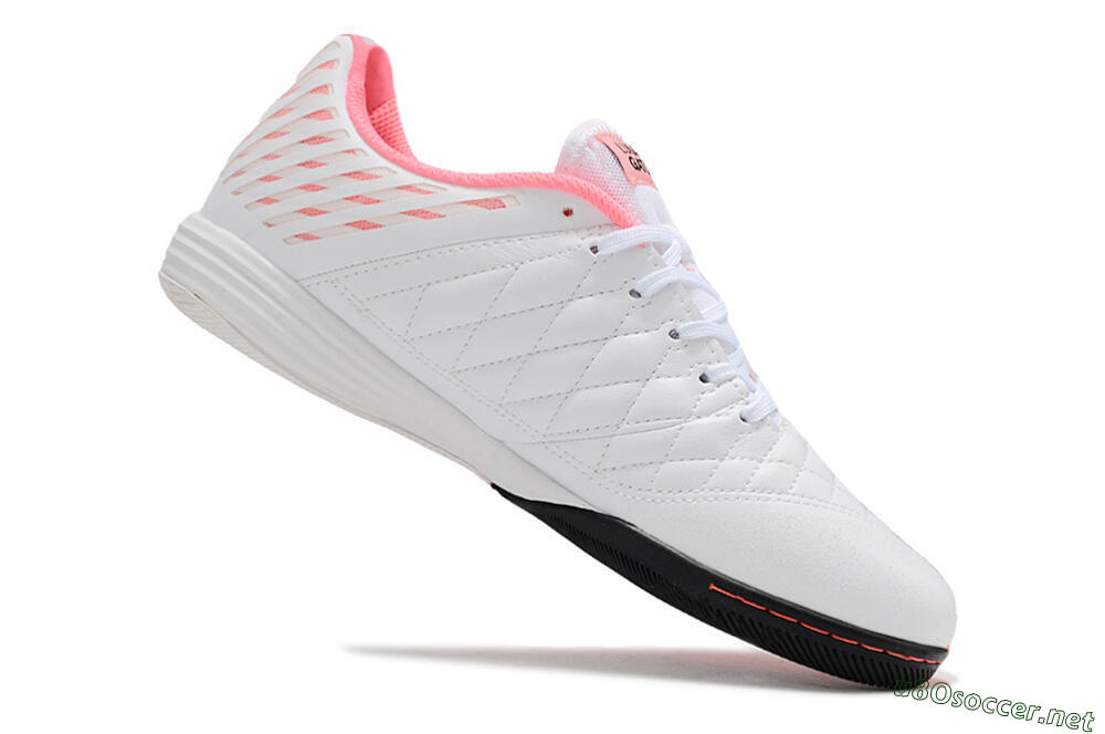 Unisex Nike Lunar Gato 2 IC Football Shoes - White/Pink/Black 5