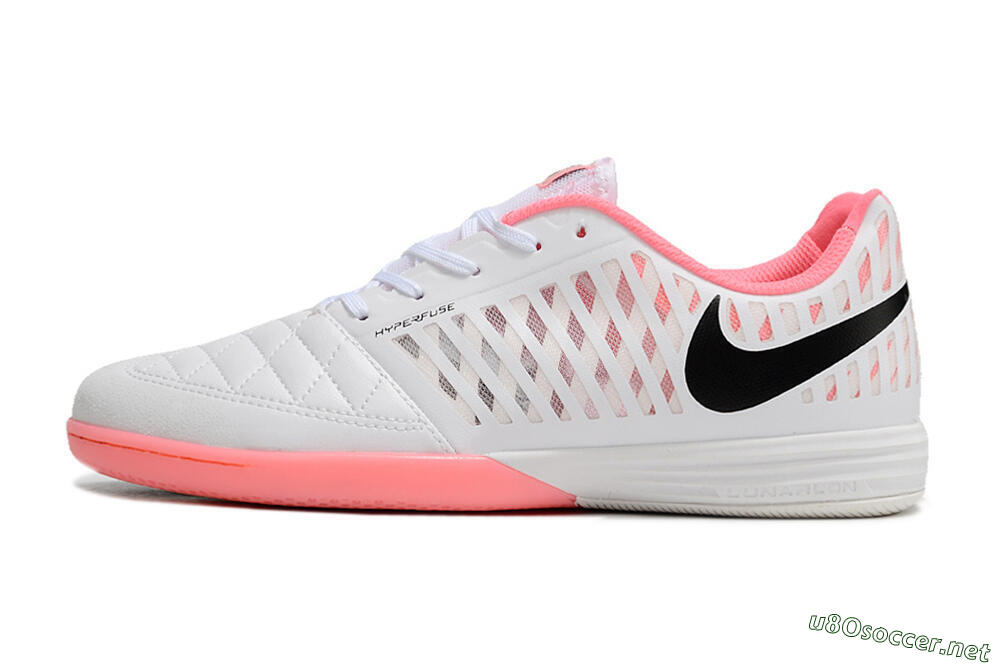 Unisex Nike Lunar Gato 2 IC Football Shoes - White/Pink/Black 0