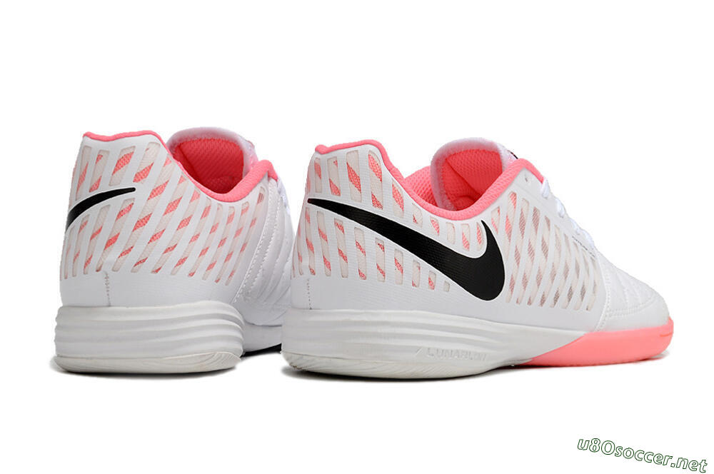 Unisex Nike Lunar Gato 2 IC Football Shoes - White/Pink/Black 6