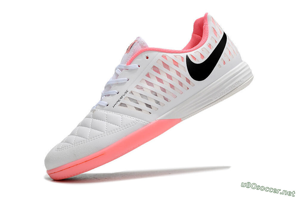 Unisex Nike Lunar Gato 2 IC Football Shoes - White/Pink/Black 4