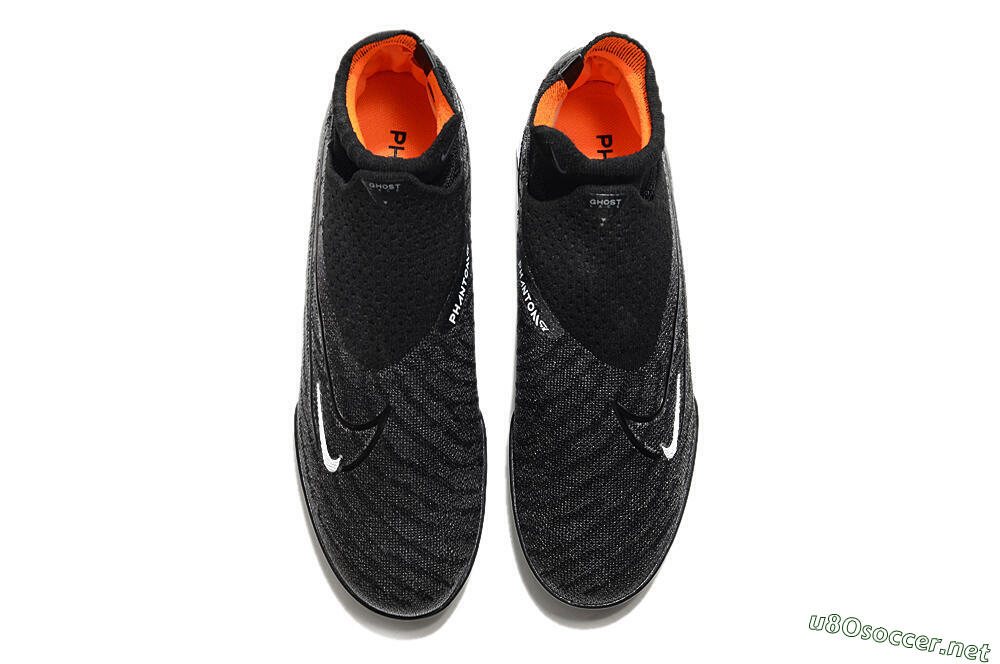 Unisex Nike Phantom GX Elite DF Black Pack TF Football Shoes - Black/White/Orange 5