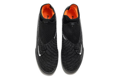 Unisex Nike Phantom GX Elite DF Black Pack TF Football Shoes - Black/White/Orange