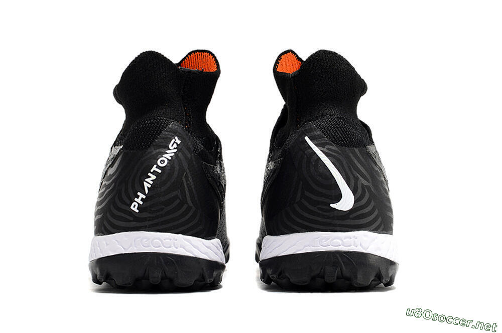 Unisex Nike Phantom GX Elite DF Black Pack TF Football Shoes - Black/White/Orange 6
