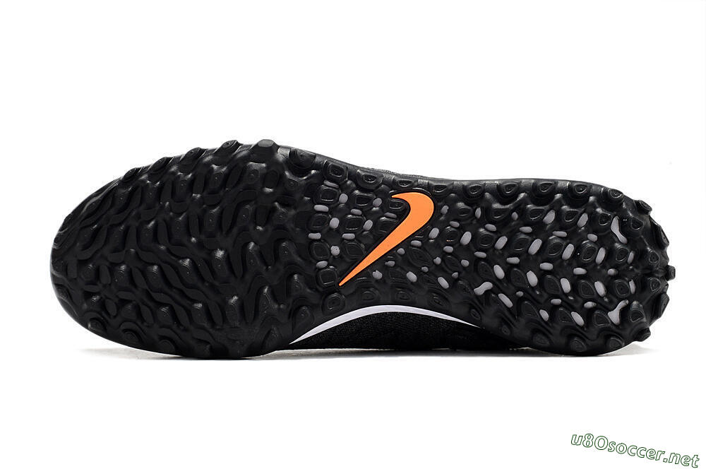 Unisex Nike Phantom GX Elite DF Black Pack TF Football Shoes - Black/White/Orange 7