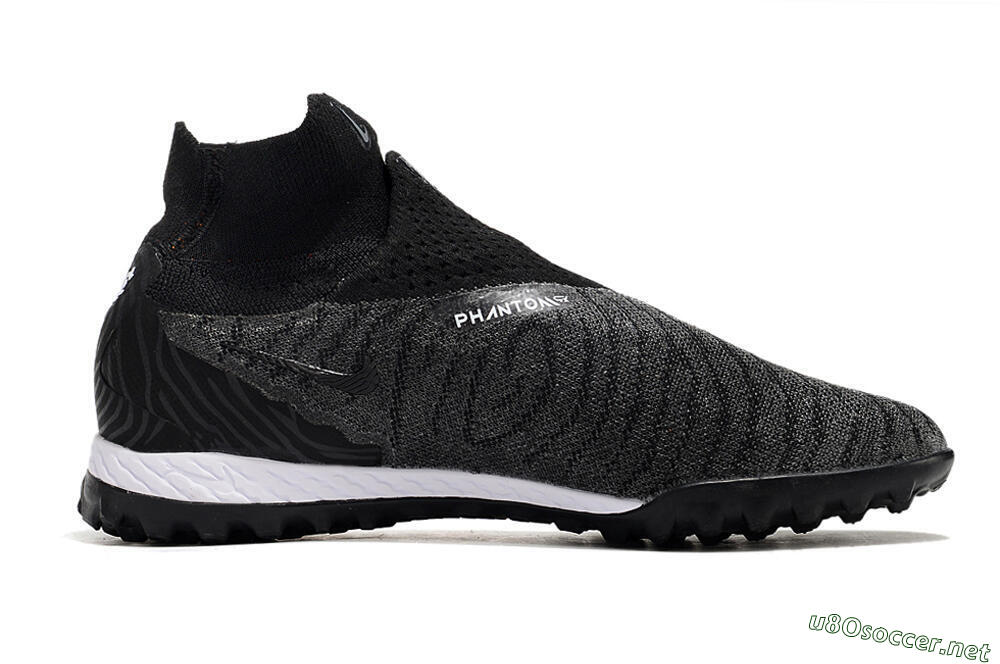 Unisex Nike Phantom GX Elite DF Black Pack TF Football Shoes - Black/White/Orange 4